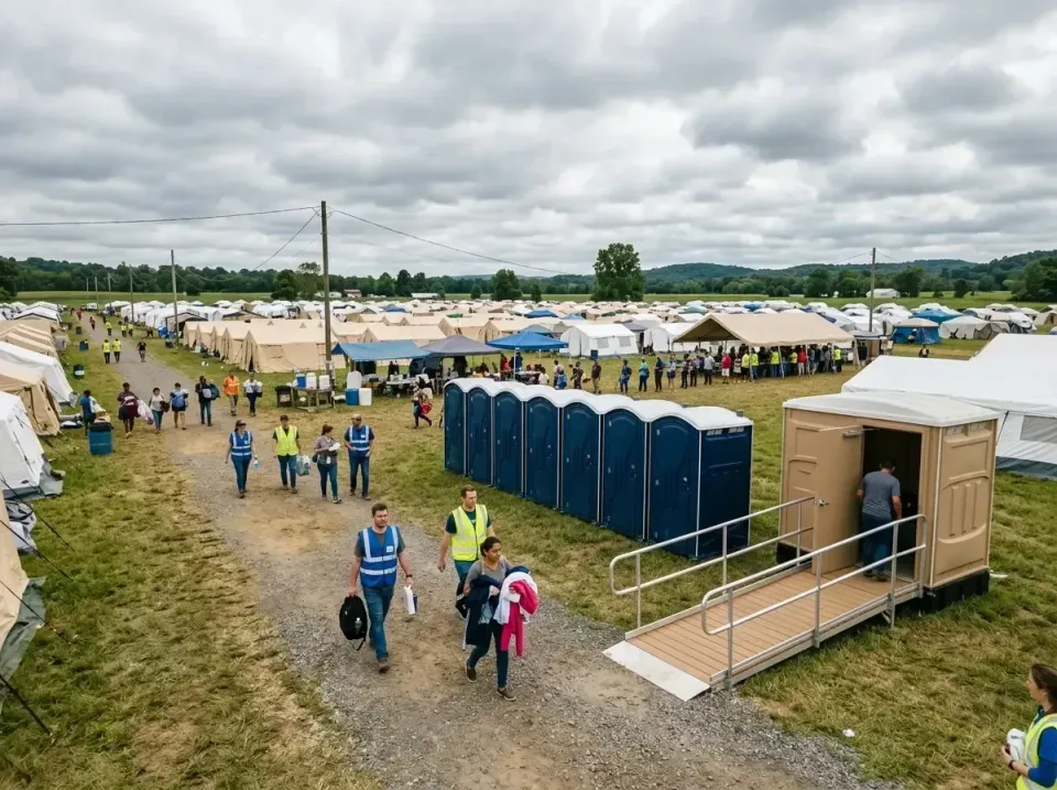 disaster-relief-camp-restrooms-010 — frequently asked questions, Dumpster & Portable Bathrooms Rental in University Center,…